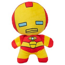 Buckle-Down Marvel Comics For Dog Multicolored Plush Kawaii Iron Man Standing Pose Squeaky Dog Toy 1