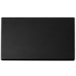 Laurey Rectangle Edge Pull 6 in. Matte Black 1 pk