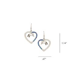 Montana Silversmiths Women's Follow Your Arrow Opal Heart Earrings Water Resistant