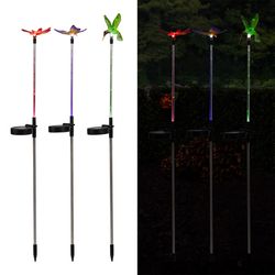 Alpine Assorted Plastic 33 in. H Solar Garden Stake