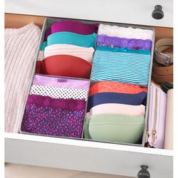 Whitmor 3.93 in. H X 12 in. W X 13.78 in. L Cardboard/Fabric Closet Organizer