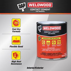 DAP Weldwood High Strength Rubber Tan Contact Cement 1 pt