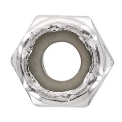 HILLMAN 10-32 in. Stainless Steel SAE Nylon Lock Nut 100 pk