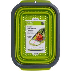 Progressive Prepsolutions Gray/Green PP/TPE Over-the-Sink Colander 6 qt