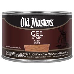 Old Masters Semi-Transparent Cedar Oil-Based Alkyd Gel Stain 1 pt