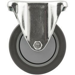 Titan 4 in. D Thermoplastic Rubber Rigid Caster 250 lb 1 pk