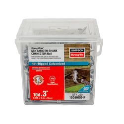 Simpson Strong-Tie 10D 3 in. Wood Joiner Hot-Dipped Galvanized Steel Nail Round Head 5 lb