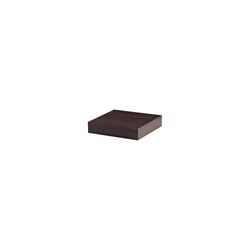 Dolle Big Boy 2 in. H X 9.8 in. W X 9.8 in. D Espresso Particle Board Decorative Wall Shelf