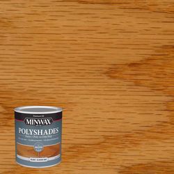 Minwax PolyShades Semi-Transparent Gloss Classic Oak Oil-Based Stain/Polyurethane Finish 1 qt