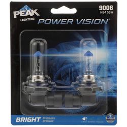 Peak Power Vision Halogen Forward Lighting Automotive Bulb 9006