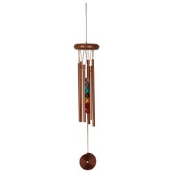 Woodstock Chimes Bronze Aluminum/Wood 17 in. Wind Chime