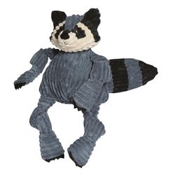 HuggleHounds Knottie For Dog Multicolored Plush Reggie Raccoon Squeaky Dog Toy Large 1 pk