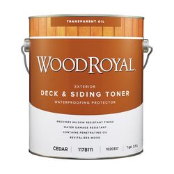 Ace Wood Royal Transparent Toner Cedar Oil-Based Alkyd Deck and Siding Toner 1 gal