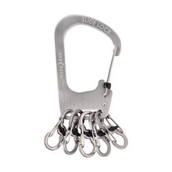 Nite Ize SlideLock Stainless Steel Silver Locking Carabiner Key Chain