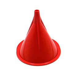 Midwest Can Red 4.5 in. H Polyethylene 0.5 pt Funnel