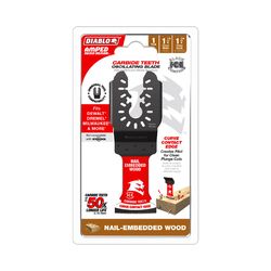 Diablo Demo Demon Amped 1-3/4 in. L X 1-1/4 in. W Carbide Oscillating Blade Nail-Embedded Wood 1 pk