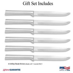 Rada Cutlery 5 in. L Stainless Steel Steak Knife Set 6 pc