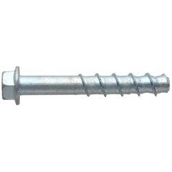 HILLMAN Screw-Bolt+ 1/2 in. D X 2-1/2 in. L Steel Hex Head Concrete Screw Anchor 10 pk