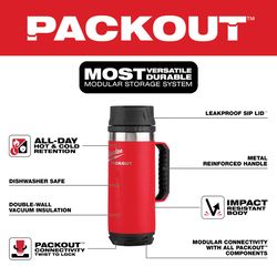 Milwaukee 18 oz Red Mug with Lid