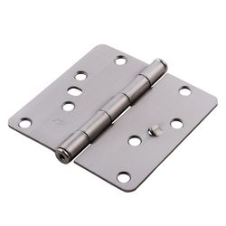 Ace 4 in. L Satin Nickel Residential Door Hinge 3 pk