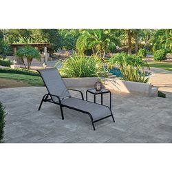 Living Accents Roscoe Black Square Glass Slat Top Side Table