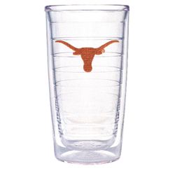Tervis Collegiate 16 oz Clear BPA Free Texas Longhorns Tumbler