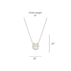 Montana Silversmiths Women's Horseshoe Silver Necklace Water Resistant