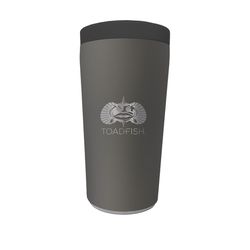 Toadfish 12 fl. oz. Graphite BPA Free Non Tipping Tall Can Insulator