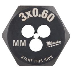 Milwaukee Metric M3-0.6 mm Hex Threading Die