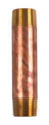 JMF Company 1 in. MPT Red Brass Nipple 5-1/2 in. L
