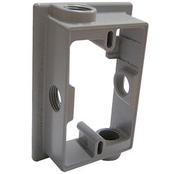Sigma Engineered Solutions New Work 12.5 cu in Rectangle Metallic Extension Ring Gray