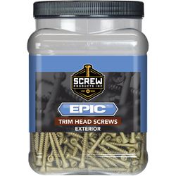 Screw Products EPIC No. 9 X 1.625 in. L Star Coated Deep Trim Screws 148 pk