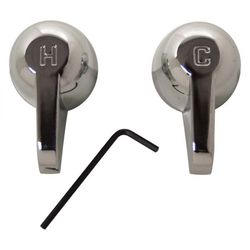 PlumbCraft For Universal Chrome Bathroom and Kitchen Faucet Handles