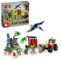 LEGO Jurrasic World Baby Dinosaur Rescue Center Building Set Multicolor 139 pc
