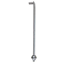Spring Creek Products Galvanized Silver Steel J-Bolt 1 pk