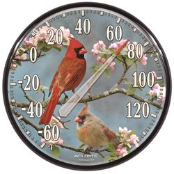 AcuRite Classic/Coastal Thermometer Plastic Multicolored 12.5 in.