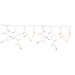 Celebrations Platinum LED T5 Multicolored 100 ct Icicle Christmas Lights 9.5 ft.