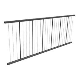 Fortress Railing Products Al13 Home 32.5 in. H X 2 in. W X 72 in. L Aluminum Cable Railing