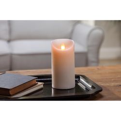 Gerson Everlasting Glow Bisque No Scent Flameless Pillar Candle