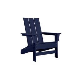 Durogreen Tangent Aria Navy Blue HDPE Frame Adirondack Chair