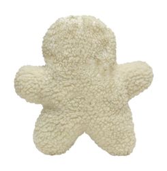 Boss Pet Digger's For Dog White Plush Gingerbread Man Dog Toy Large 1 pk