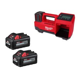 Milwaukee M18 Cordless Tire Inflator with (2) 6Ah Batteries Bundle