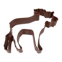 R&M International Moose 4 in. W X 5 in. L Cookie Cutter Brown 1 pc