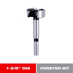 Diablo 1-3/8 in. X 3-1/2 in. L High Speed Steel Forstner Drill Bit Round Shank 1 pc