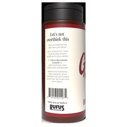 Rufus Teague Garage Beer Classic BBQ Sauce 15 oz