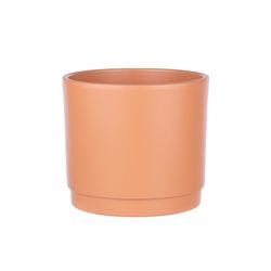Syndicate Sales 5 in. H X 5 in. W X 5 in. D X 4.5 in. D Ceramic Planter Peach