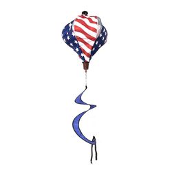Meadowcreek Multicolored Polyester 55 in. H Patriotic Stars and Stripes Balloon Spinner