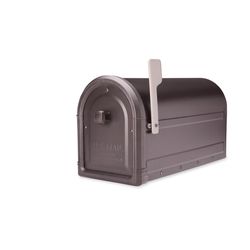 Architectural Mailboxes Roxbury Classic Galvanized Steel Post Mount Rubbed Bronze Mailbox