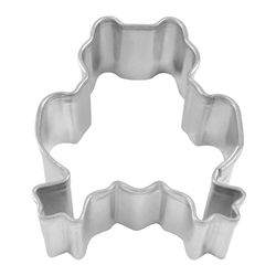 R&M International Corp 1 in. W X 2 in. L Mini Frog Cookie Cutter Silver 1 pc