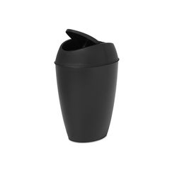 Umbra TWIRLA CAN 9L BLACK 9 L Black Polypropylene Trash Can